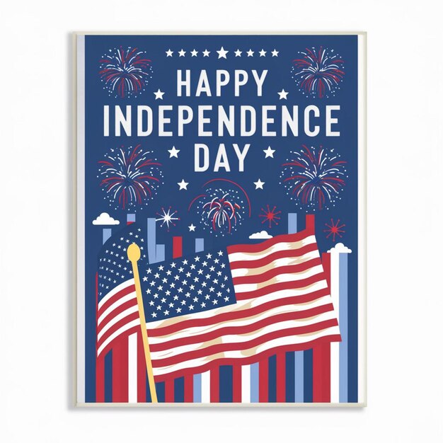 Photo 4th of july usa independence day poster design