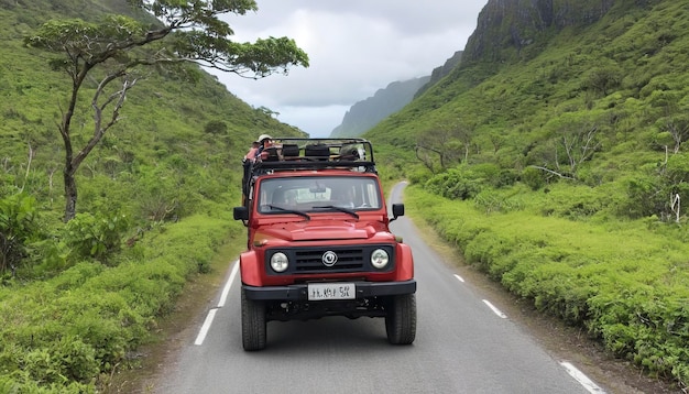 4x4 road trip through island