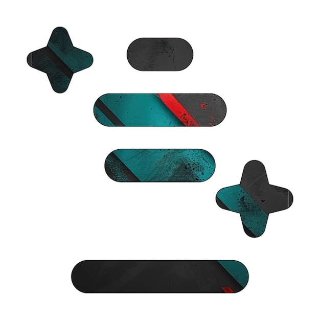 Foto 5 icoon transporter diagonaal zwart groen rood
