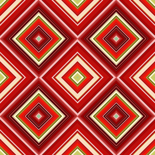 5 red squares pattern illustration