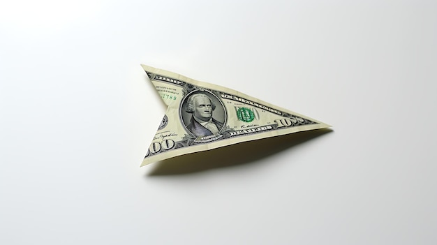 5 Take flight with a paper airplane crafted from a dollar bill