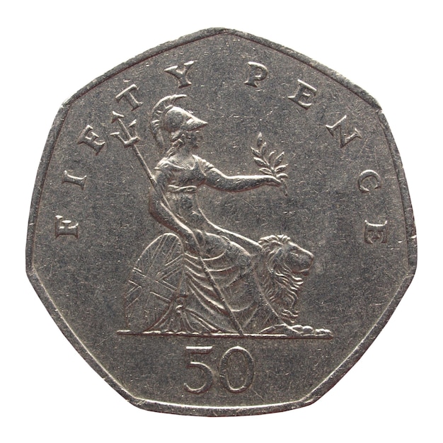 50 pence coin, United Kingdom