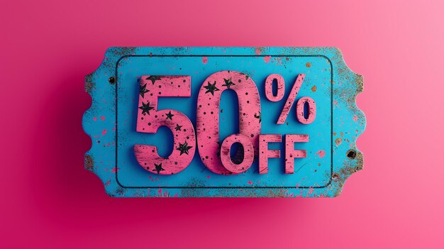 Foto 50 percent off promotion