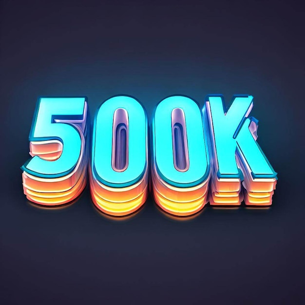 Foto 500k teksteffect