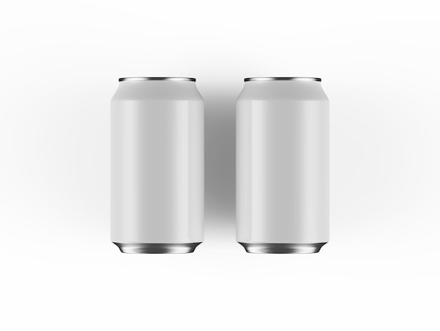 500ml 250ml 330ml エナジードリンク ソーダビール缶 3D レンダリング