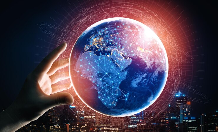 Photo 5g communication technology of internet network uds