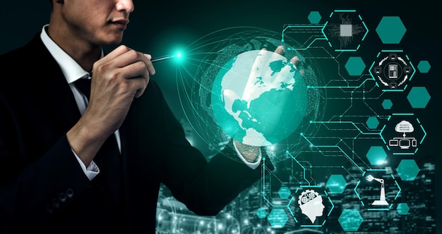เทคโนโลยีการสื่อสาร 5G เครือข่ายอินเทอร์เน็ตไร้สายสำหรับการเติบโตทางธุรกิจระดับโลก, โซเชียลมีเดีย, อีคอมเมิร์ซดิจิทัล และการใช้งานในบ้านเพื่อความบันเทิง
