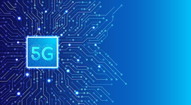 5G 네트워크 무선 기술 배경 글로벌 네트워크 고속 네트워크
