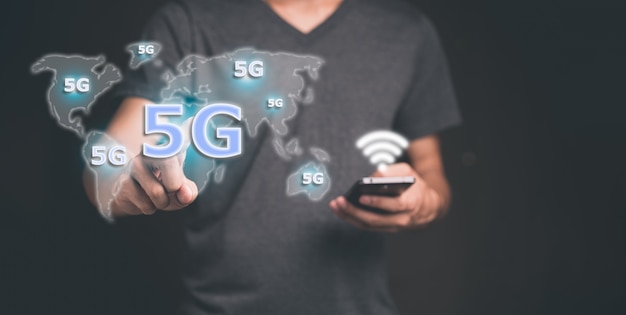 5G signal distribution system illustration