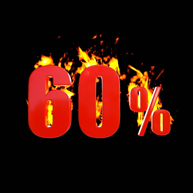 60 percent with hot fire