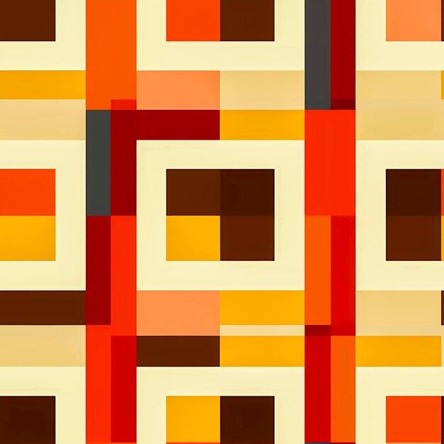60s and 70s mid century pattern Generative AI