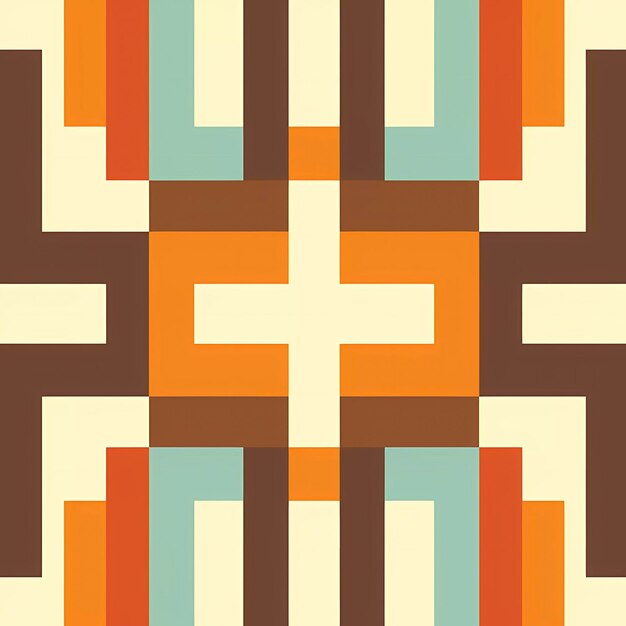 60s and 70s mid century pattern Generative AI