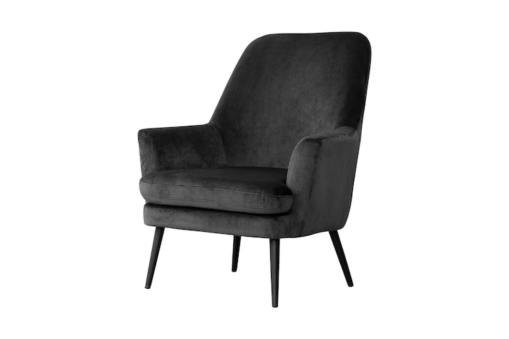 Photo 614 black armchair isolated on a transparent background