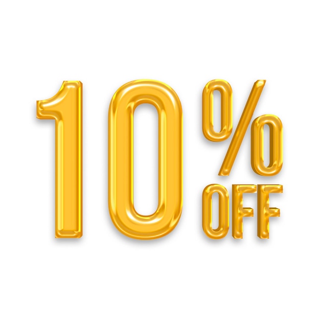 65 Percent Discount Offers Tag with Golden Design