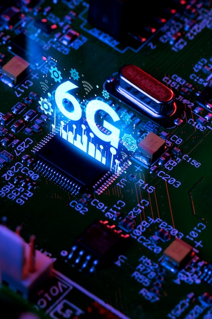 Фото Коллаж с подключением к интернету 6g