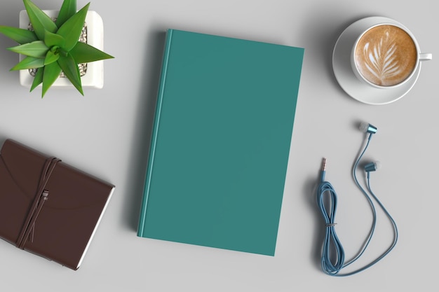 6x9 hardcover book mockup Psd
