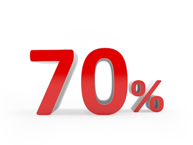 70 percent sign