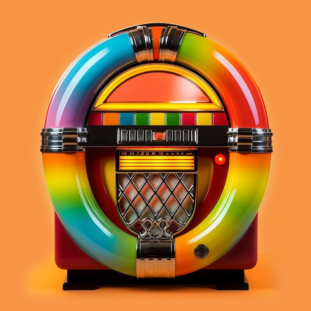 Photo 70s jukebox colorful
