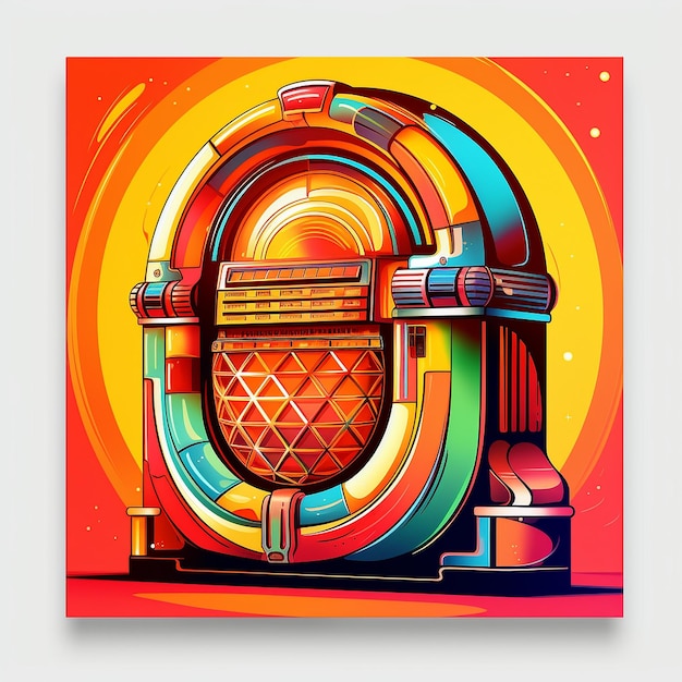 70s Jukebox colorful