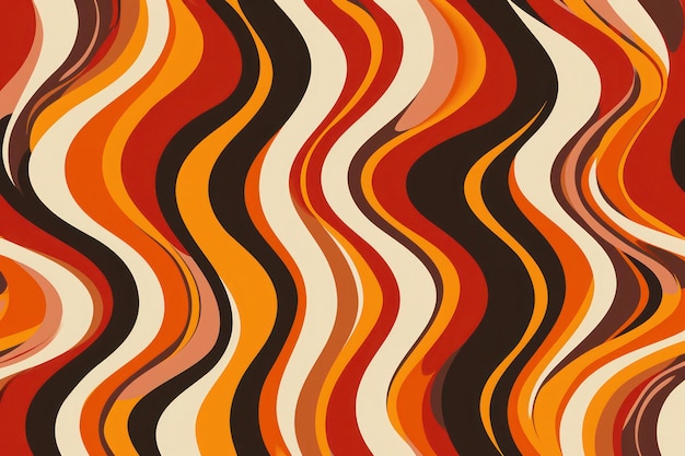 70s squiggly pattern