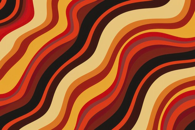 70s squiggly pattern