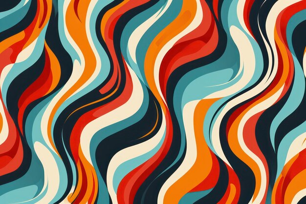 70s squiggly pattern