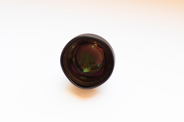 75 mm macro lens for smartphone close-up on a white isolated background