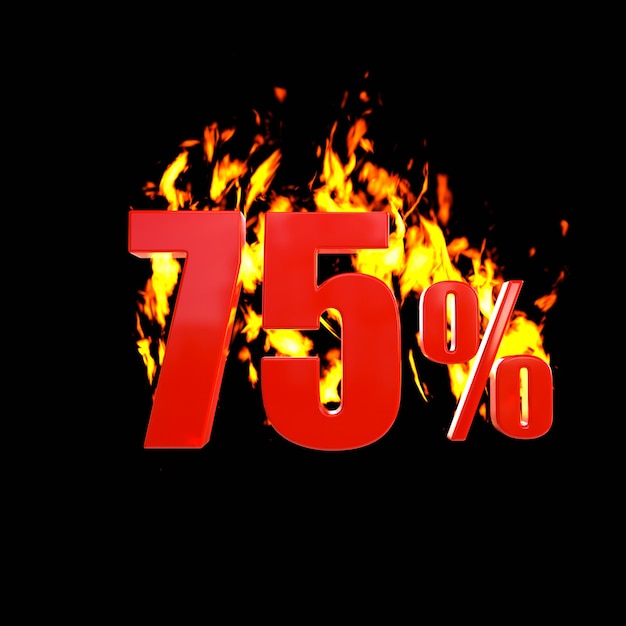 75 percent with hot fire