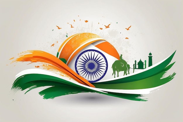 Photo 75th india republic day celebration logo