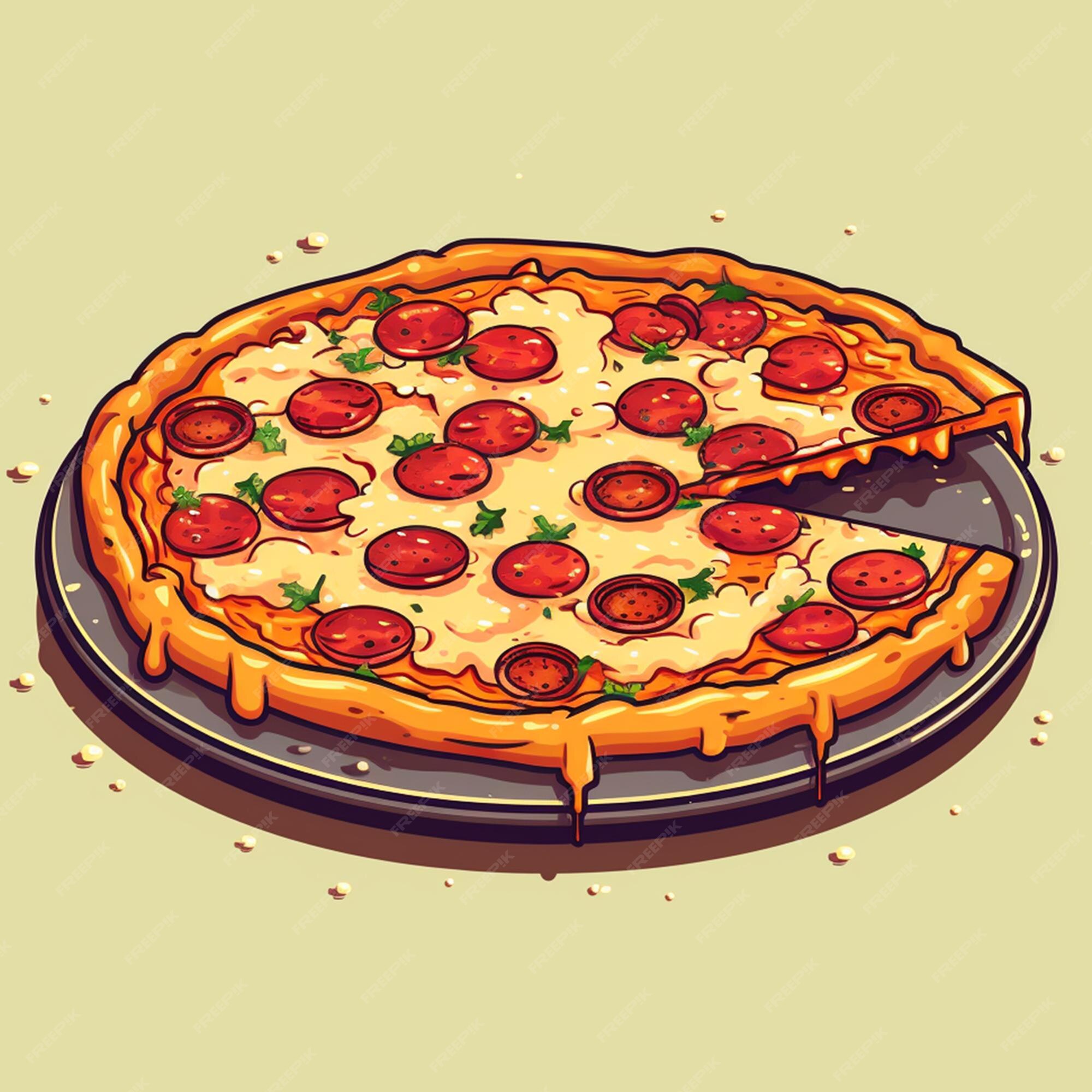 premium-ai-image-8-bit-pizza-generated-with-ai