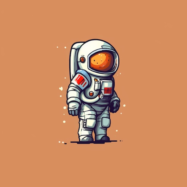 8 Bit Retro Astronaut gegenereerd met AI