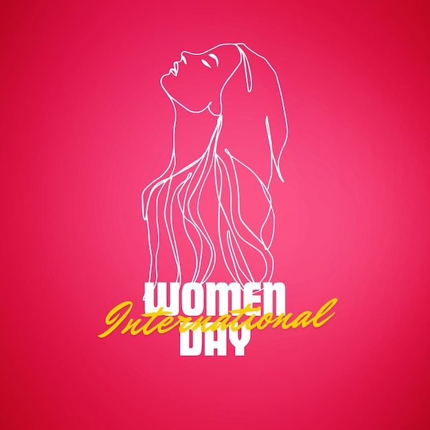 8 maart Internationale Vrouwendag Greeting Card Ontwerp schattig
