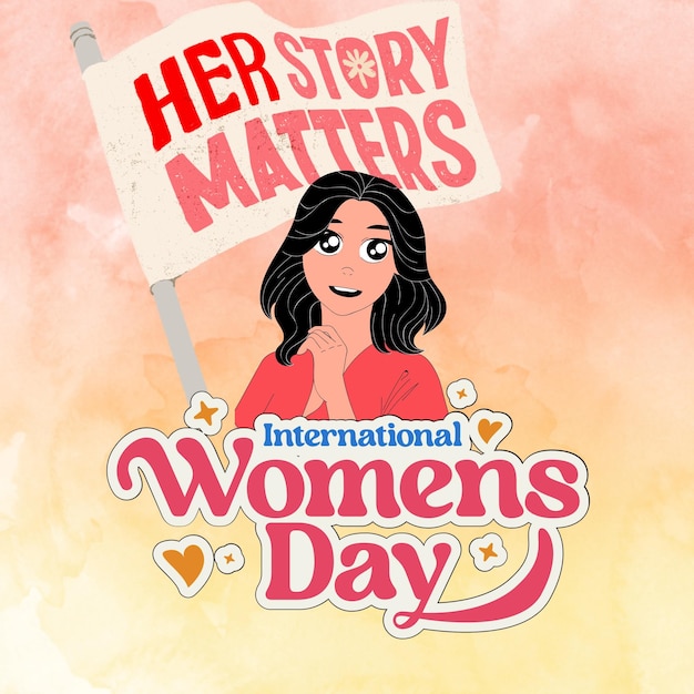 8 march international womens day greeting card design adorable