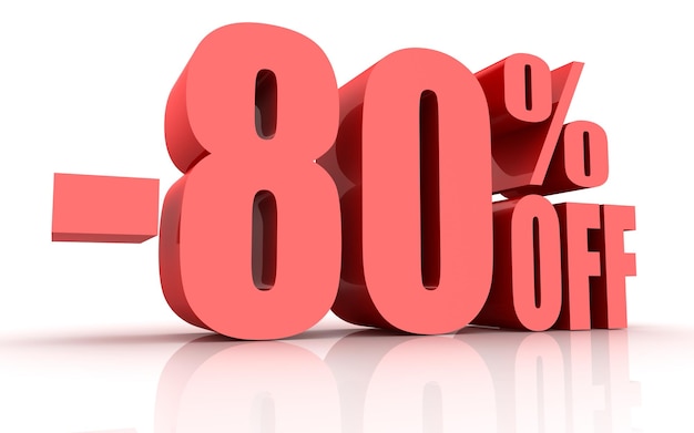 Premium Photo 80 Percent Discount premium-photo-80-percent-discount