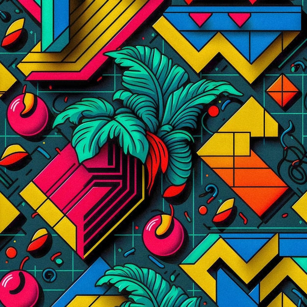 80s and 90s patterngranular texture background illustration