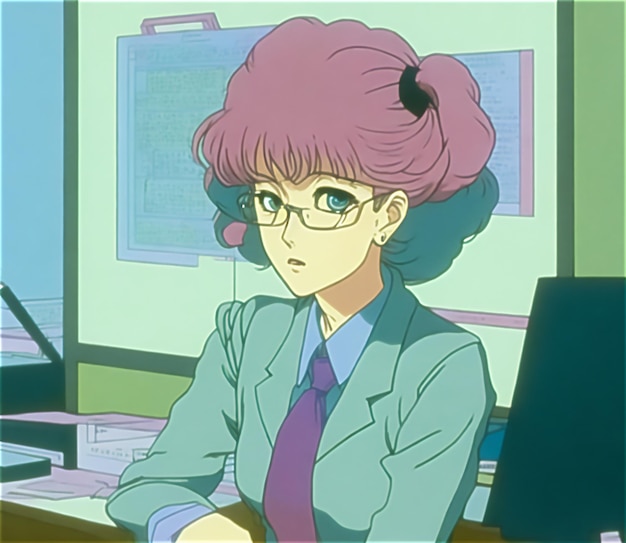 80s anime woman