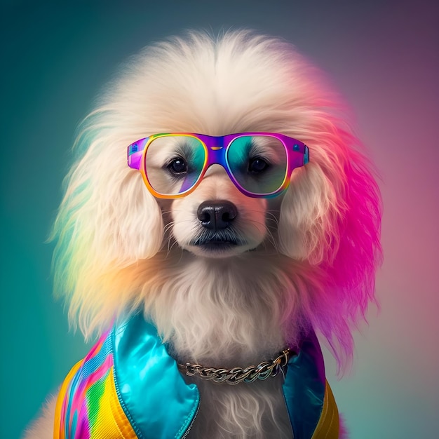 Photo 80s dog vibes fashion animals funny art