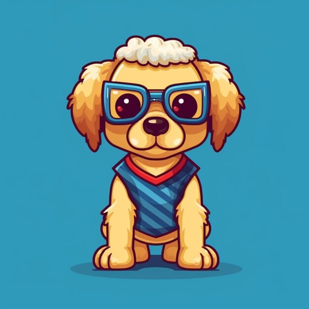 Photo 8bit dog generated with ai