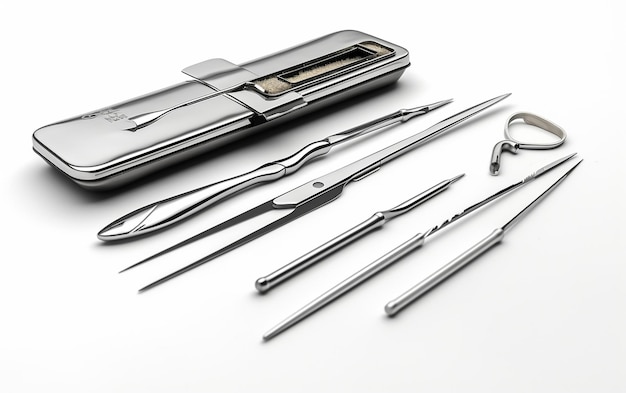 8K Realism with Dissecting Kit Scalpel and Forceps