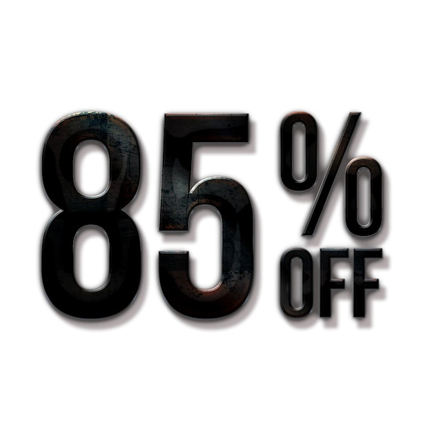 90 percent discount offers tag with iron text design