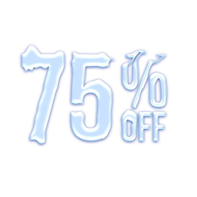 90 Percent Discount Offers Tag with Water Style Design