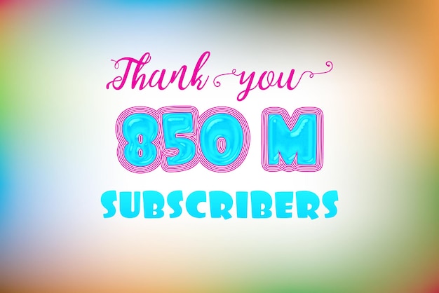 900 million subscribers celebration greeting banner design