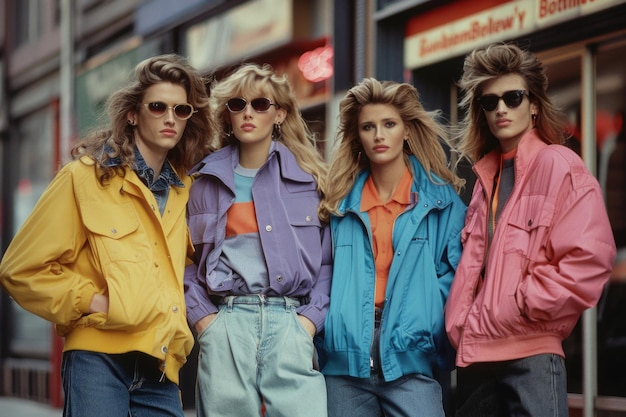 Premium Photo  90s visual trend in lifestyle and fashion embracing the 