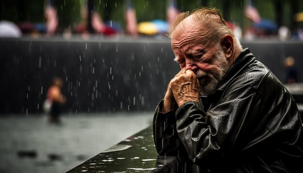 911 memorial day photography Sadness and craving September 11 Patriot Day Emotional photoshoot