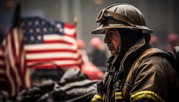 911 記念日の写真撮影 悲しみと渇望 9 月 11 日愛国者の日の感情的な写真撮影