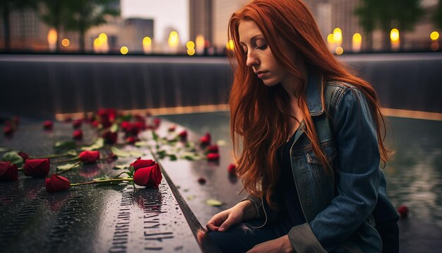 911 memorial day photography Sadness and craving September 11 Patriot Day Emotional photoshoot