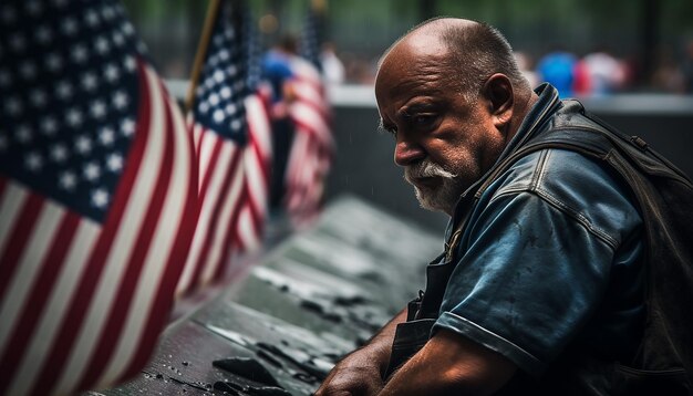 911 memorial day photography Sadness and craving September 11 Patriot Day Emotional photoshoot