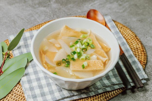 写真 한국 음식 어묵국 요리