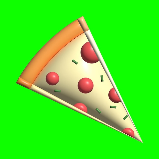 Фото Актив 3d pizza с зеленым фоном