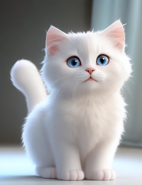 A_awesome_cute_cat_animation Ai Созданный